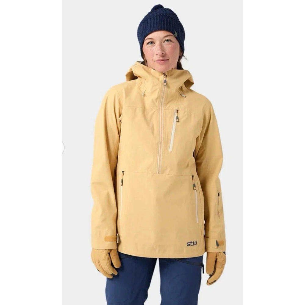 $429 Stio Environ XT Anorak Jacket Ski  Women’s XS Dermizax Waterproof  Tan